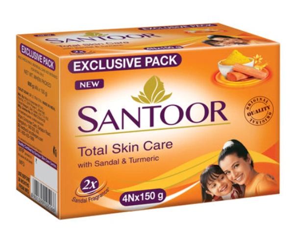 Santoor Sandal Soap (pack of 4) - 184g